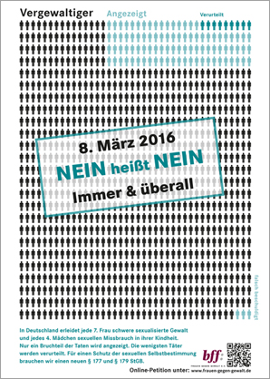  Internationaler Frauentag 2016. Nein heißt nein.