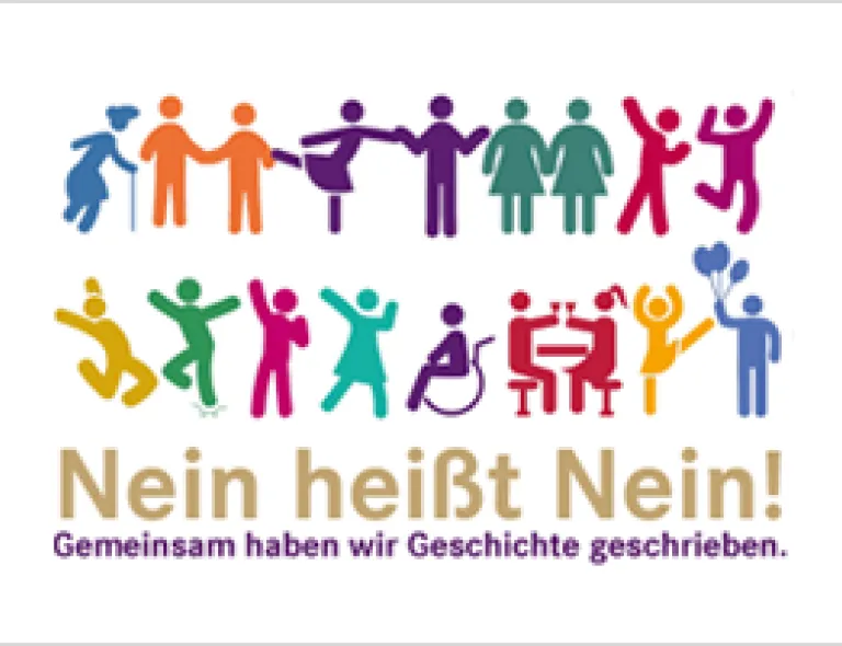 Grafik: Nein heisst Nein! Gemeinsam haben wir Geschichte geschrieben.
