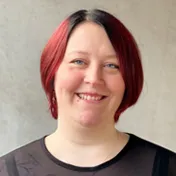 Eine Vereinsfrau des Frauennotruf Mainz